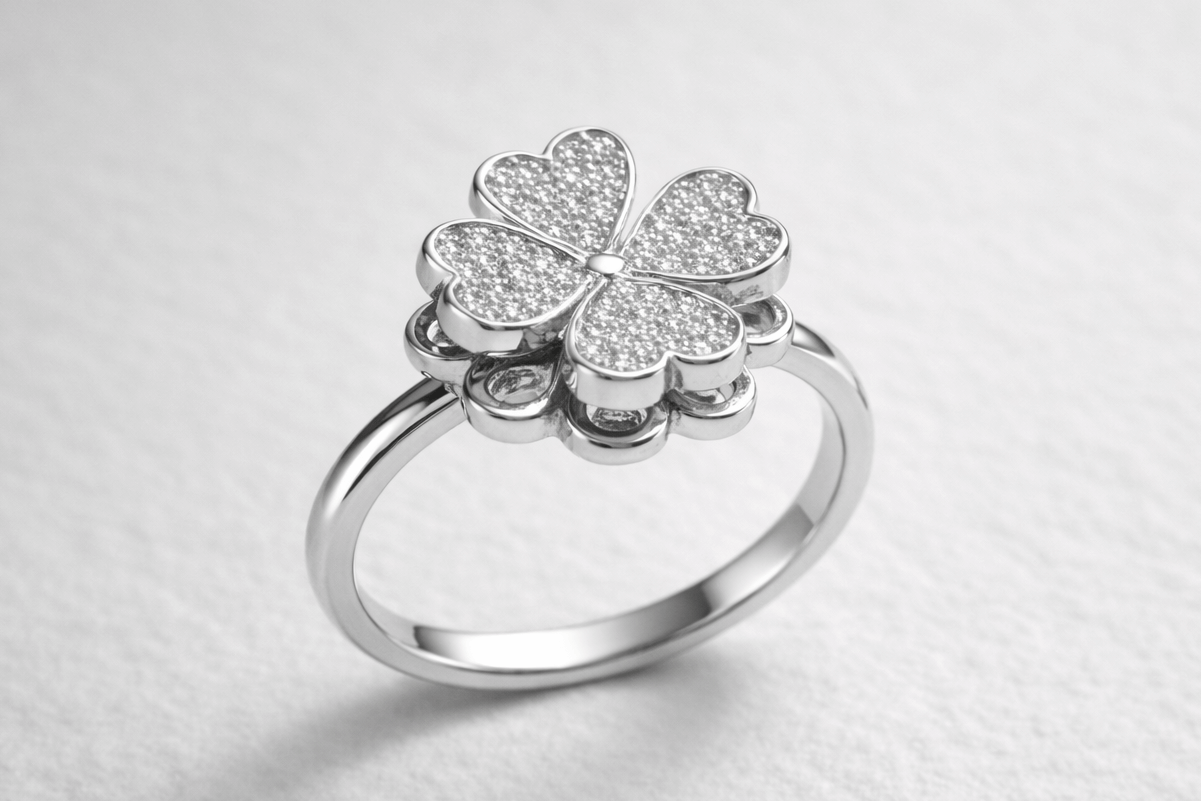 Flower Anxiety Ring – Stress Relief Spinner Ring for Women - Stressy