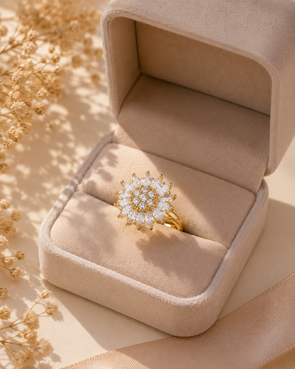 Stressy™ Anxiety Protea Ring – Adjustable Fidget Ring for Stress Relief