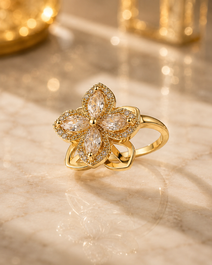 Stressy™ Anxiety Tulip Ring – Adjustable Fidget Ring for Stress Relief