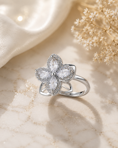 Stressy™ Anxiety Tulip Ring – Adjustable Fidget Ring for Stress Relief